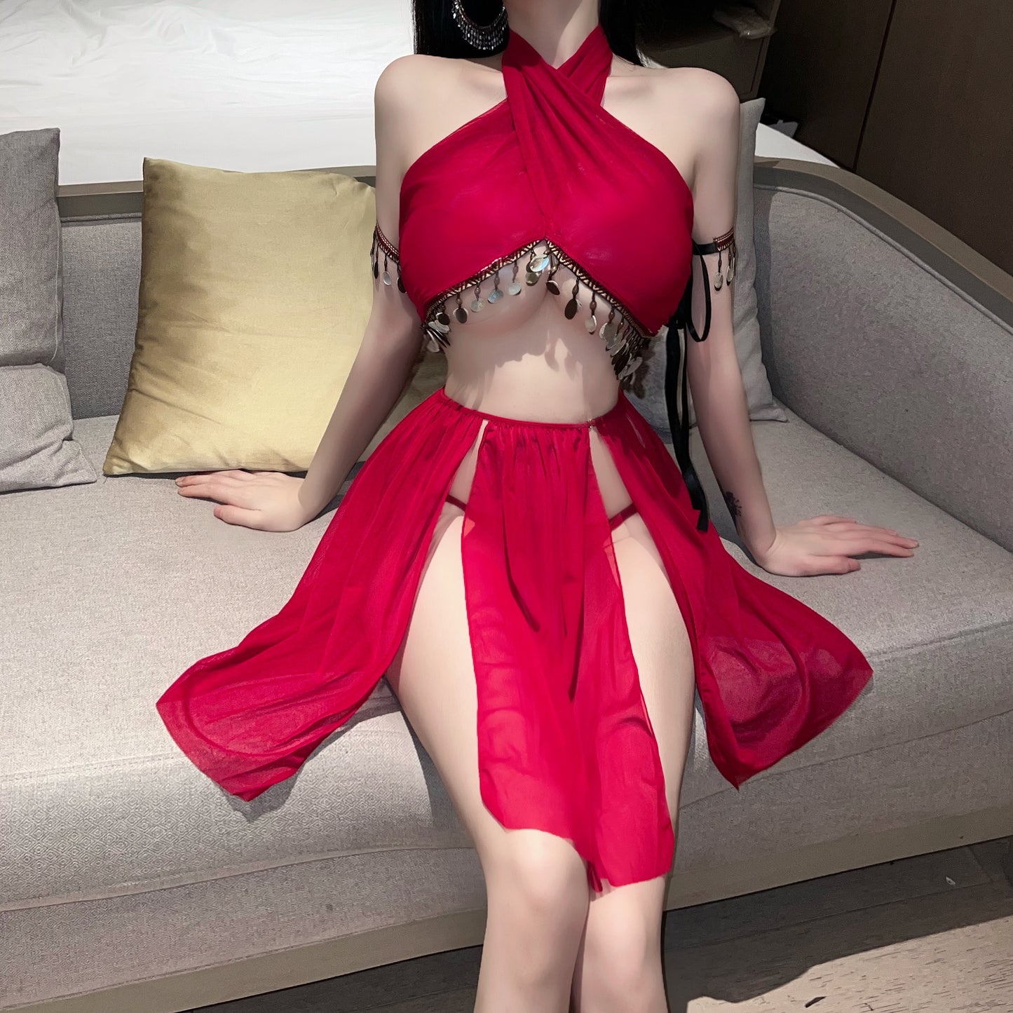 Lingerie sexy with Spaghetti strap