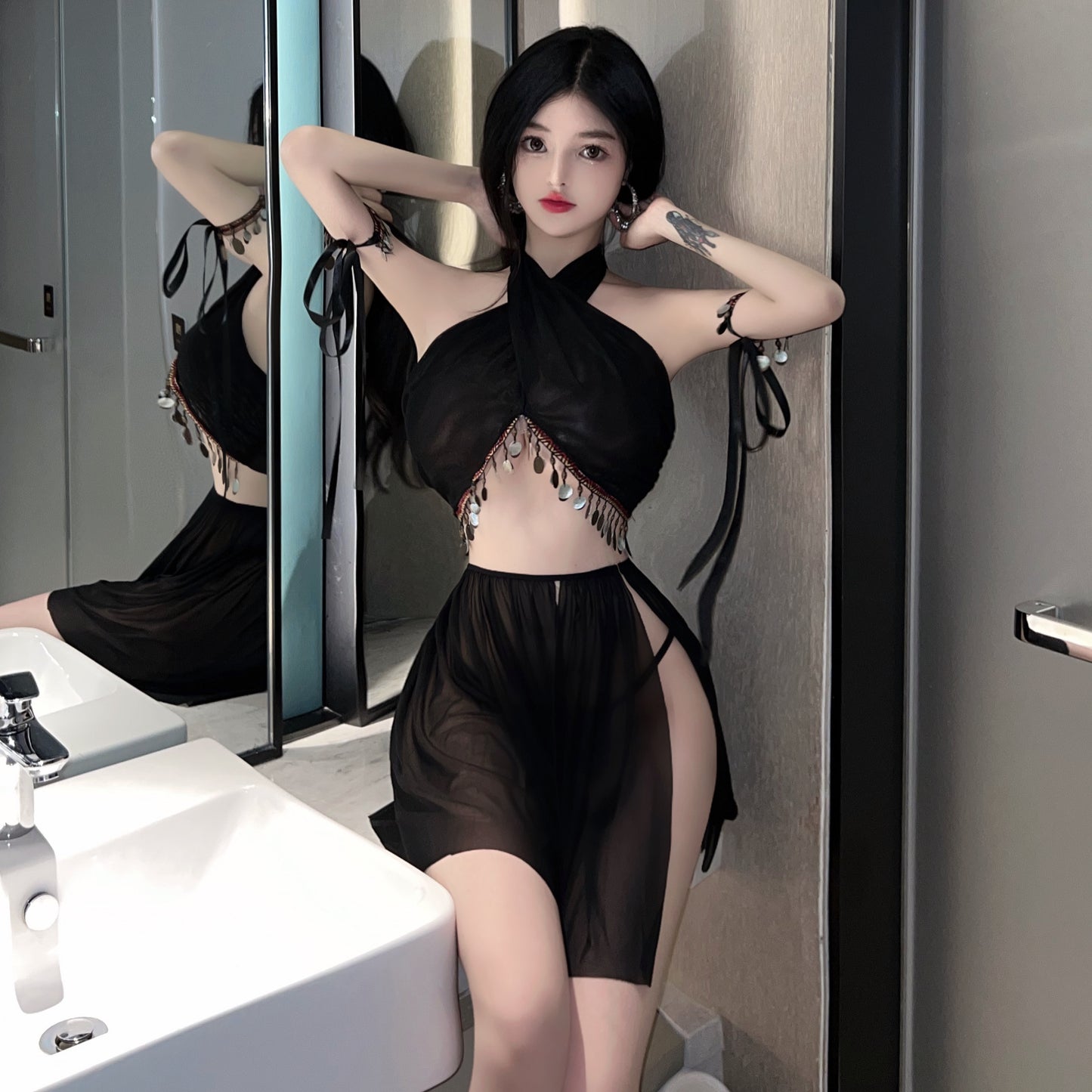 Lingerie sexy with Spaghetti strap